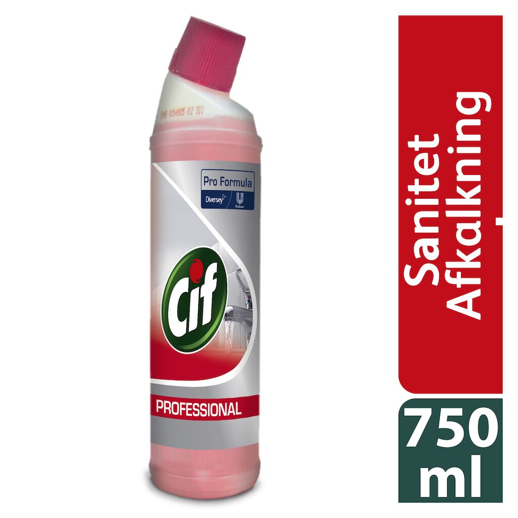Cif Pro Formula Washroom Descaler 6x0.75L - Koncentreret højeffektivt afkalkningsmiddel til sanitære områder